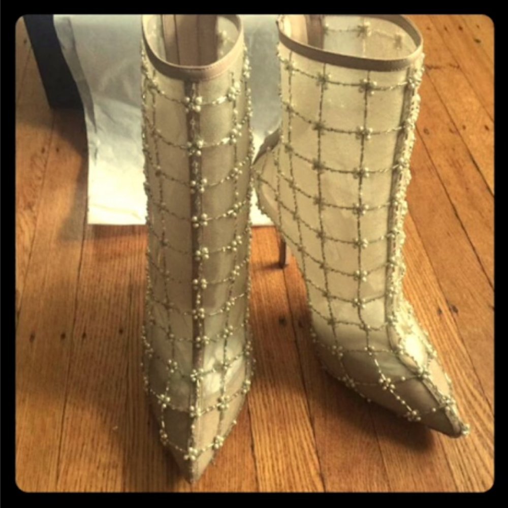 Oscar De La Renta Pearlette Bootie